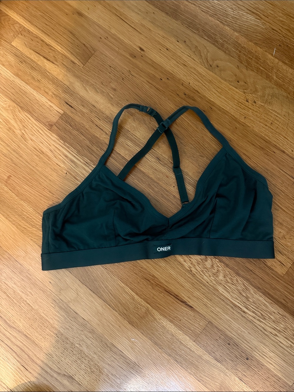 Oner Active Dark Teal Wireless Bralette with Adjustable Straps